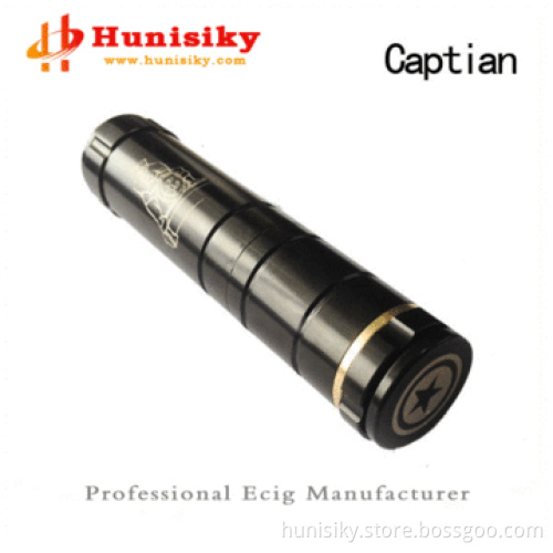 2014 new coming ecig stainless steel mach mod captian mod